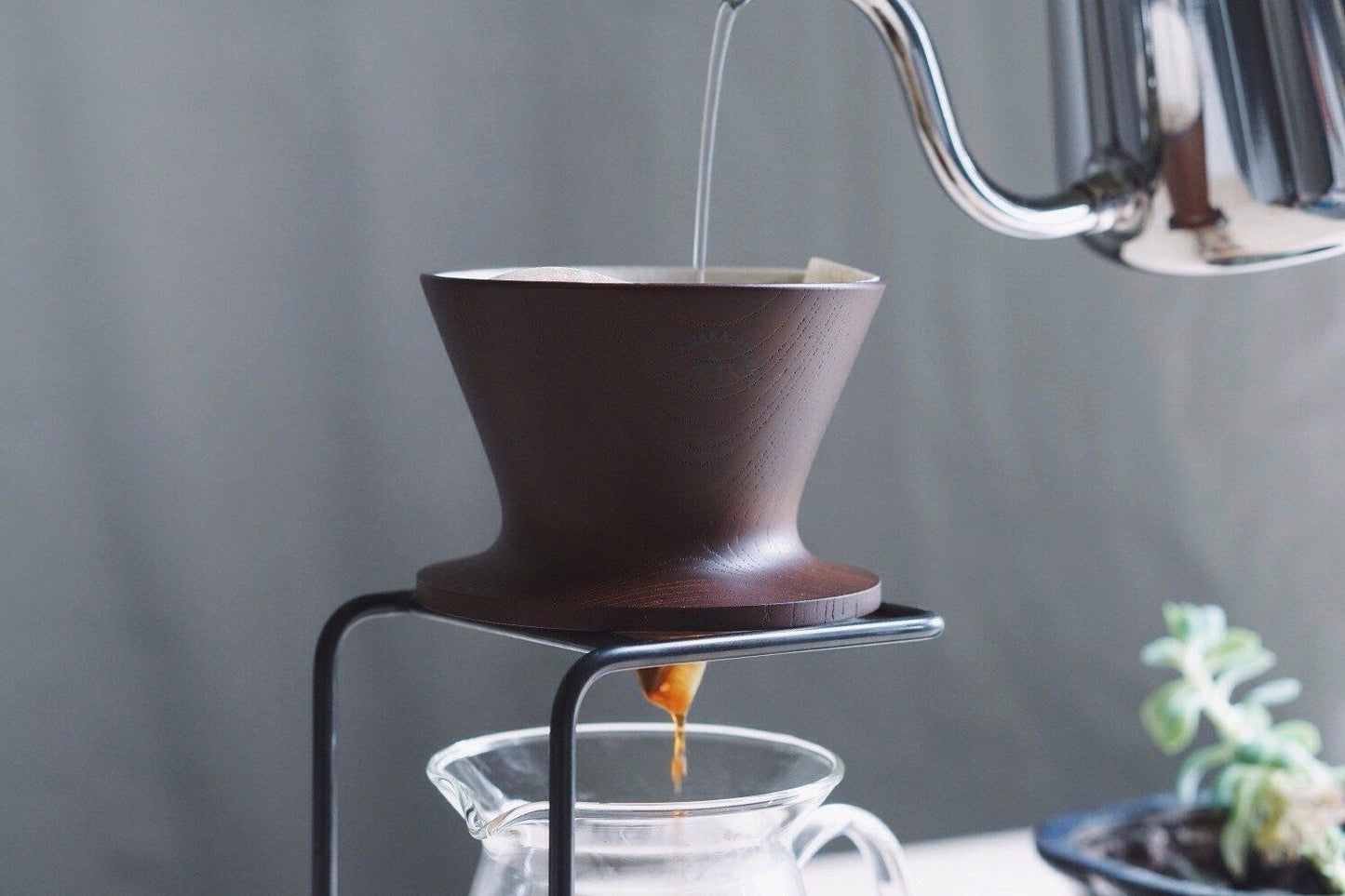 Yasukiyo Wooden Dripper - Brown Dripper Yasukiyo