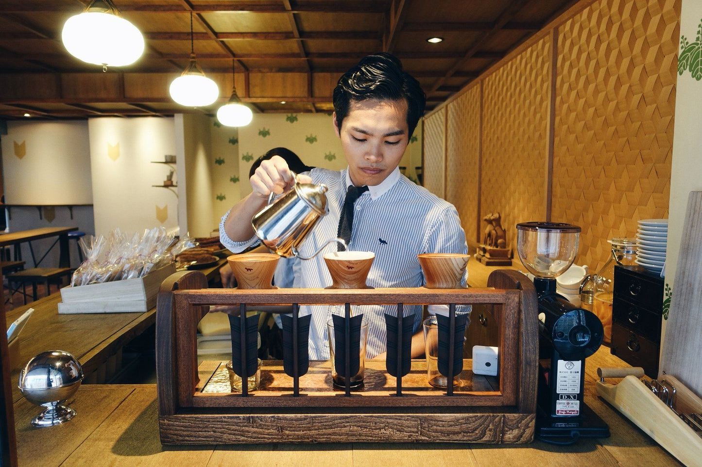 Yasukiyo Wooden Dripper - Brown Dripper Yasukiyo