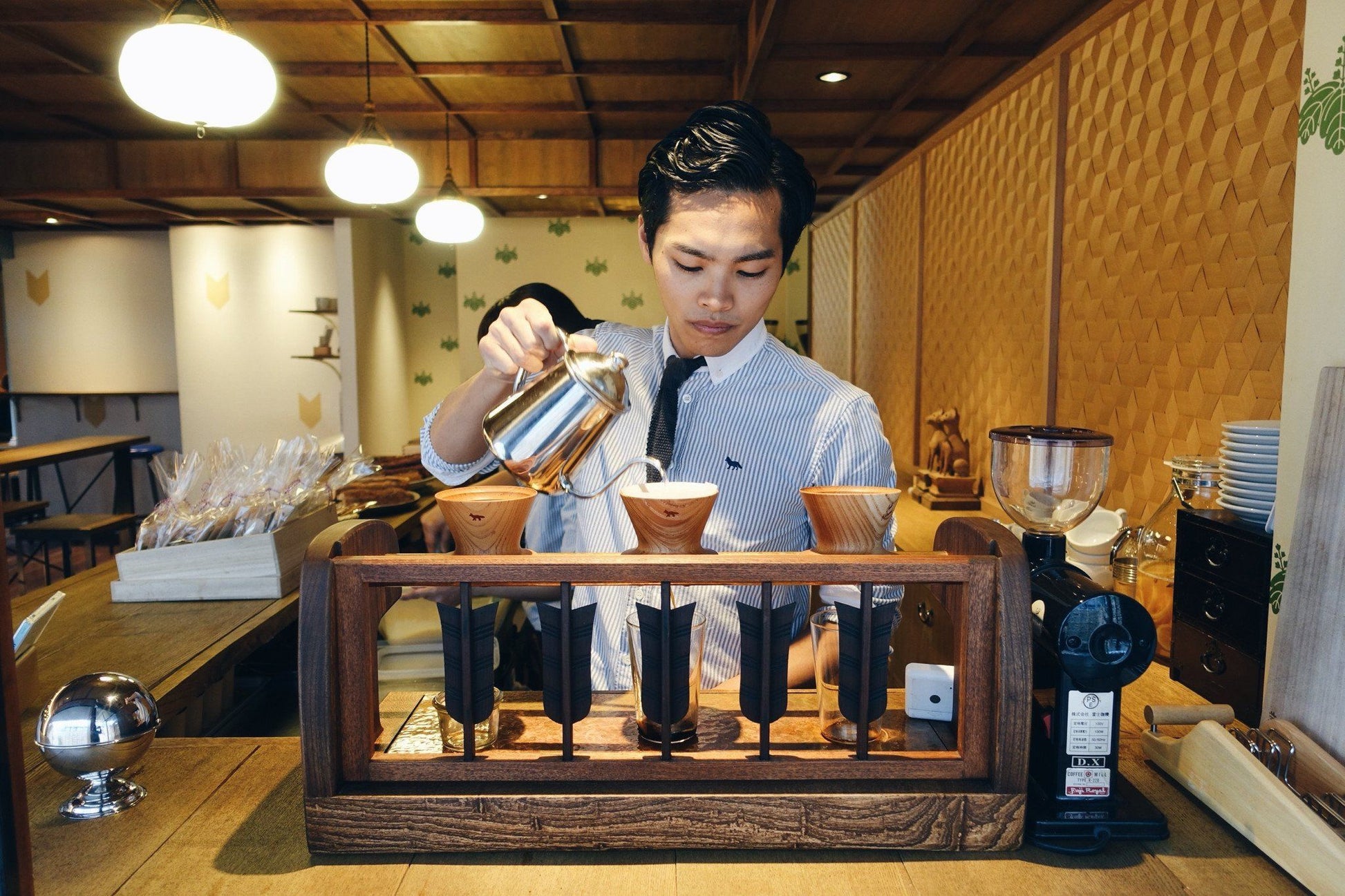 Yasukiyo Wooden Dripper - Brown Dripper Yasukiyo
