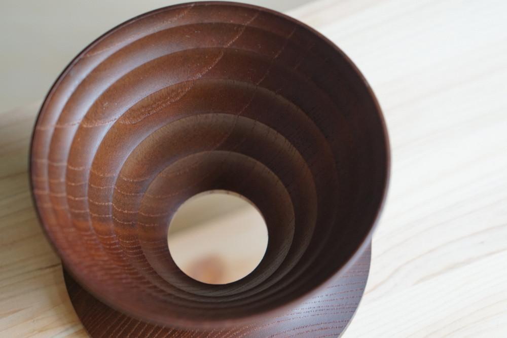 Yasukiyo Wooden Dripper - Brown Dripper Yasukiyo
