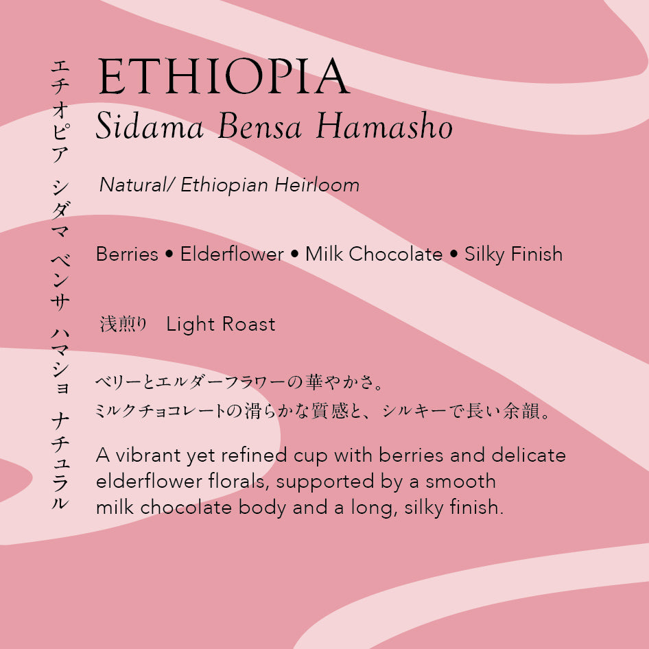 Ethiopia Sidama Bensa Hamasho Natural [Light roast]